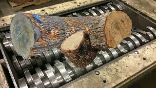 Incredible Dangerous Big Wood Destroy Machines Working, Fastest Wood Chipping Grinding Tree Shredder