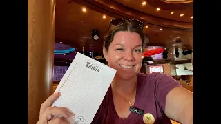 Disney Dream Embarkation Day 1 Disney Cruise Line Trivia, Animator's Palate & Kids Clubs Edge Vibe