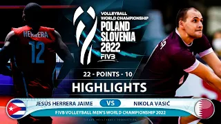 Jesús Herrera Jaime vs Nikola Vasić | Cuba vs Qatar | Highlights | World Championship 2022 (HD)