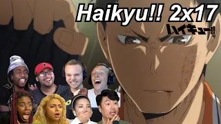 Haikyu!! 2x17 Reactions | Great Anime Reactors!!! | 【ハイキュー!!】【海外の反応】