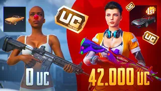 $42 000 UC! 😎 ЛУЧШАЯ ПРОКАЧКА АККАУНТА ПОДПИСЧИКУ в PUBG MOBILE! 😳