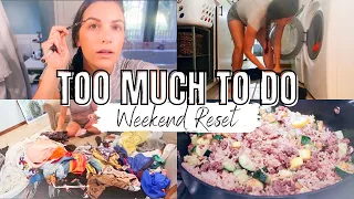 Weekend Reset: Cleaning Motivation 2021 | Easy 5 Minute Makeup Tutorial | Healthy Meal Prep Lunches