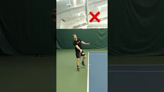Are you hitting too much topspin? Watch to find out! #forehand #tennis #tennistip #coach #topspin
