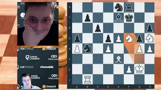 SHOCKING WIN!! Andrey Esipenko vs Magnus Carlsen || Airthings Masters 2022 - R3