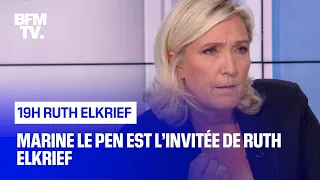 Marine Le Pen face à Ruth Elkrief