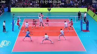 Volleyball : Japan vs Slovenia amazing FULL Match
