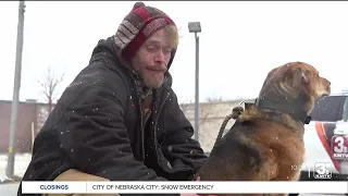 Omaha man experiencing homelessness has limited options to escape winter storm