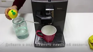 Как чистить кофемашину Saeko Lirika One Touch Cappuccino. Декальцинация.