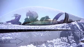 Air Force Training Exercise In Snowy Alaska Weather