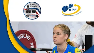 Men 83 kg - European Open University Cup 2023 in Classic Powerlifting