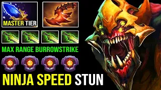 Power of the Sand King Spammer | WTF Ninja Speed Burrowstrike Max Range Stun with Aghanim DotA 2