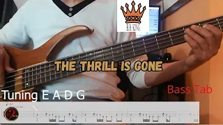 BB King - The Thrill Is  Gone (Cover Bass+tab)(Play Along)