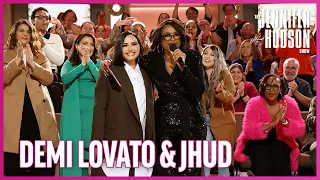 Demi Lovato Joins Jennifer Hudson for a Holiday Inspired Riff Off