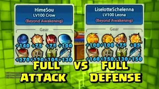 lost saga Full Attack vs Full Defense