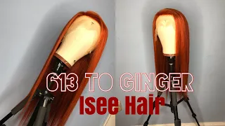 ISEE HAIR 613 TO GINGER WATER COLOR METHOD