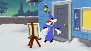 New Looney Tunes Cartoons Sylvester paints a picture for Porky