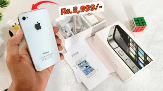 Apple iPhone unboxing & Review ⚡ | just 3,999/- 😍🔥 | Refurbished iPhone 4s in 2024