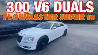 2013 Chrysler 300 V6 DUAL EXHAUST w/ FLOWMASTER SUPER 10!