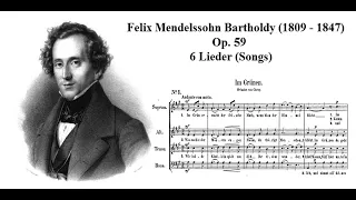 Mendelssohn Bartholdy Op. 59 - 6 Lieder