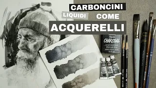 Carboncino liquido Schmincke, si può usare come un acquerello? Recensione onesta