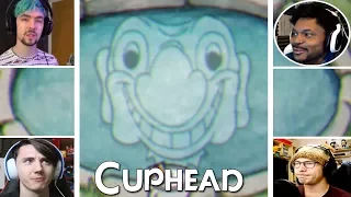 Let's Players Reaction To How Many Times They Died | Cuphead