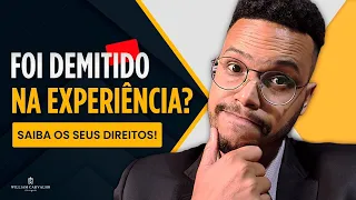 DIREITOS DE QUEM É DEMITIDO NA EXPERIÊNCIA - Demissão durante a experiência, saiba os seus direitos