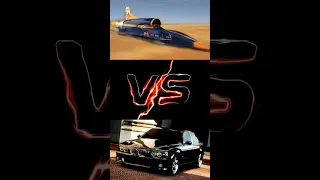 Bloodhound SSC VS BMW E39 thrust ssc vs bloodhoun #cgl2023  ssc vs thrus..#sorts  #ssc #bloodhound