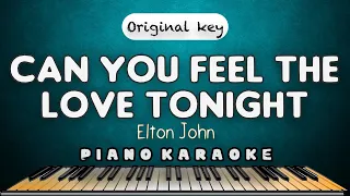 CAN YOU FEEL THE LOVE TONIGHT - Elton John  |  PIANO HQ KARAOKE VERSION