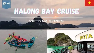 LUXURY HALONG BAY CRUISE | VIETNAM SERIES |  RITA CRUISE | FULL SHIP TOUR | ACTIVITIES & EXCURSIONS
