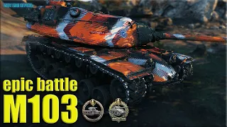 Медаль Колобанова по красоте ✅ World of Tanks M103 лучший бой