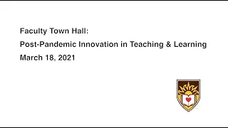 Post Pandemic Innovation in Teaching & Learning