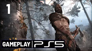 GOD OF WAR PS5 GAMEPLAY Part 1 Hunting with Atreus No Commentary (60FPS)