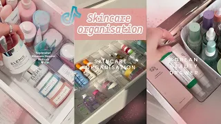 Aesthetic skincare drawer organization || ASMR || tiktok compilation🌸✨