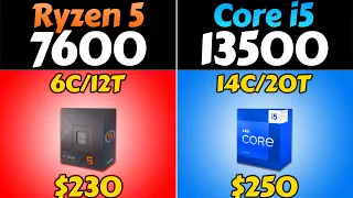 R5 7600 vs i5-13500 - Which CPU is Better Value for Money?