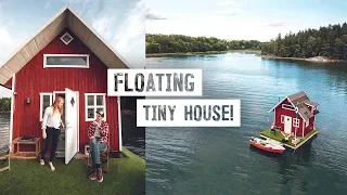 We Stayed on a TINY HOUSE BOAT! - Sweden's Most Unique Airbnb (Stockholm, Sweden)