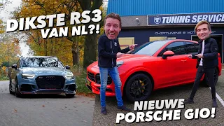 PORSCHE CAYENNE COUPE GIO LATOOY | AUDI RS3 FACELIFT MET MEER DAN 530 PK 😱