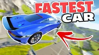 NEW CAR JUMP ARENA RECORD! FASTEST CAR IN BEAMNG! - 3 Awesome BeamNG Drive Mods