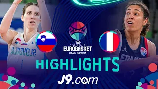 Slovenia 🇸🇮 vs France 🇫🇷 | J9 Highlights | FIBA #EuroBasketWomen 2023