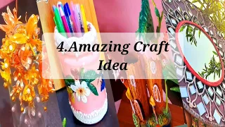 4 amazing craft idea using waste materials /Best out of waste /Handmade homedecor craft idea