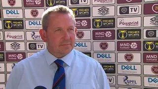 Inverness CT manager Billy Dodds shares his thoughts before Hearts match in Premier Sports Cup