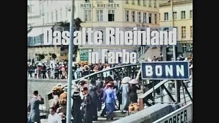 Bonn 1910 - kolorierte Filmaufnahmen - Das alte Rheinland in Farbe -  colorized film footage