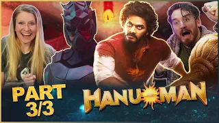 HANU-MAN Movie Reaction Part 3/3! | Telugu Superhero movie