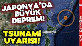 SON DAKİKA Japonya'da 7,4 Büyüklüğünde Deprem! Tsunami Uyarısı Verildi