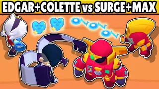 DUO STARR PARK vs DUO SUPER CITY  | EDGAR + COLETTE vs SURGE + MAX | BRAWL STARS