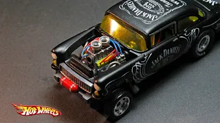 RESTORATION MOD HOT WHEELS CHEVY BEL AIR GASSER CUSTOM