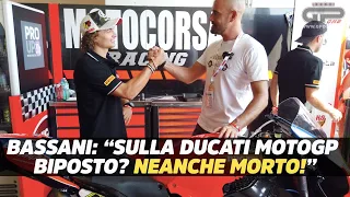 Bassani: "Io sulla Ducati MotoGP biposto? Neanche morto!"