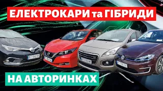 ЕЛЕКТРОМОБІЛІ та ГІБРИДИ на авторинках ЗАХІДНОЇ УКРАЇНИ