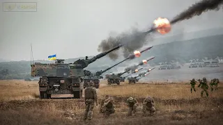 Total siege!! Ukrainian Army Uses Hundreds Of German PzH 2000 Howitzers To Destroy Russian Troops