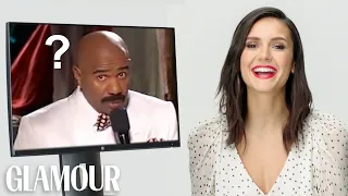 Nina Dobrev Reacts to Viral Pop Culture Moments | Glamour