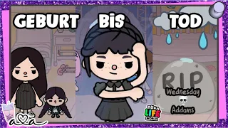 GEBURT bis TOD der WEDNESDAY ADDAMS 💀 Toca Boca Story 💜 Alles Ava Gaming